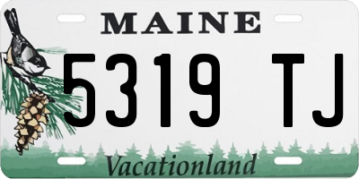 ME license plate 5319TJ