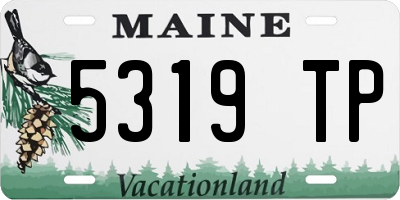 ME license plate 5319TP