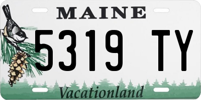 ME license plate 5319TY