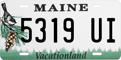 ME license plate 5319UI