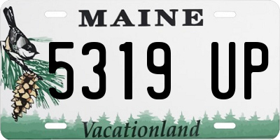 ME license plate 5319UP