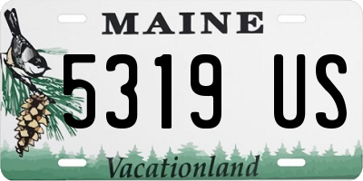 ME license plate 5319US