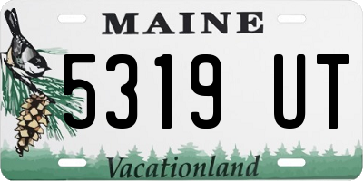 ME license plate 5319UT