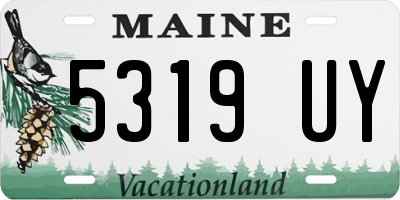 ME license plate 5319UY