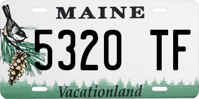 ME license plate 5320TF