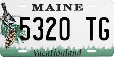 ME license plate 5320TG
