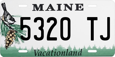ME license plate 5320TJ