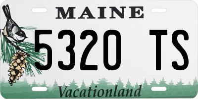 ME license plate 5320TS