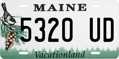 ME license plate 5320UD