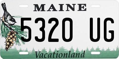 ME license plate 5320UG