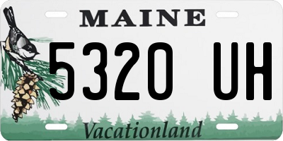 ME license plate 5320UH