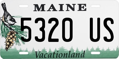 ME license plate 5320US