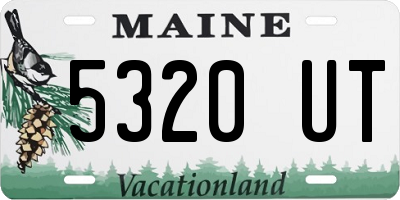 ME license plate 5320UT