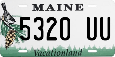 ME license plate 5320UU