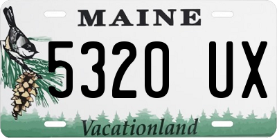ME license plate 5320UX