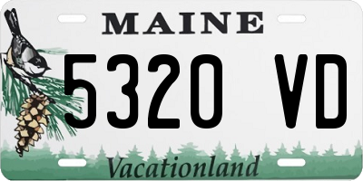 ME license plate 5320VD