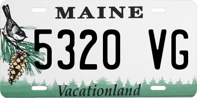 ME license plate 5320VG