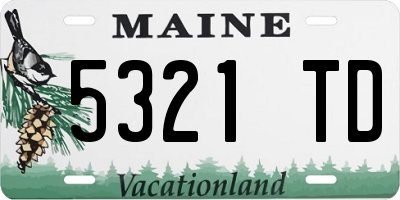 ME license plate 5321TD