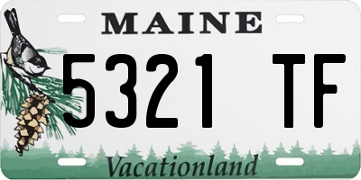 ME license plate 5321TF