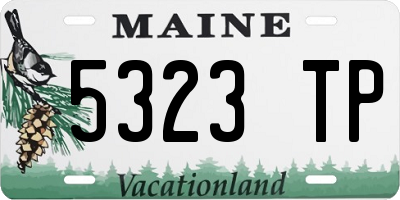 ME license plate 5323TP