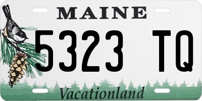 ME license plate 5323TQ