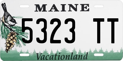 ME license plate 5323TT
