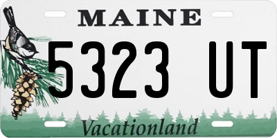 ME license plate 5323UT