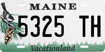 ME license plate 5325TH