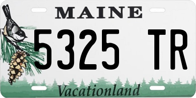 ME license plate 5325TR