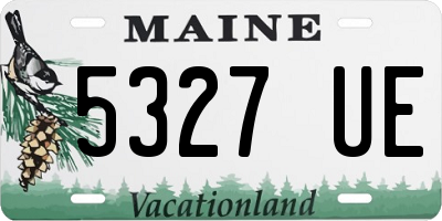 ME license plate 5327UE