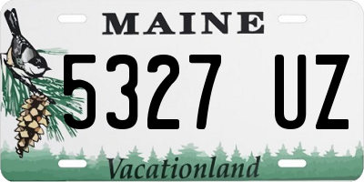 ME license plate 5327UZ
