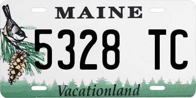 ME license plate 5328TC