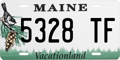 ME license plate 5328TF