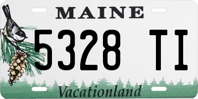 ME license plate 5328TI