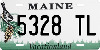 ME license plate 5328TL