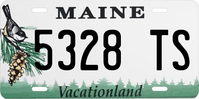 ME license plate 5328TS
