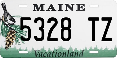 ME license plate 5328TZ
