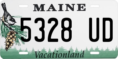 ME license plate 5328UD