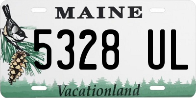 ME license plate 5328UL