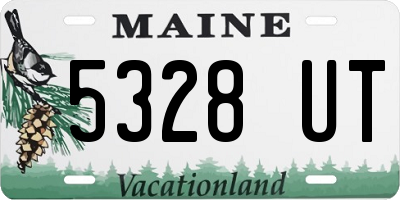 ME license plate 5328UT