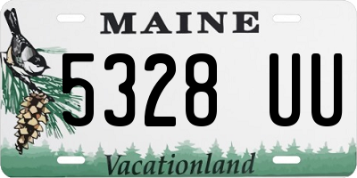 ME license plate 5328UU