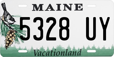 ME license plate 5328UY