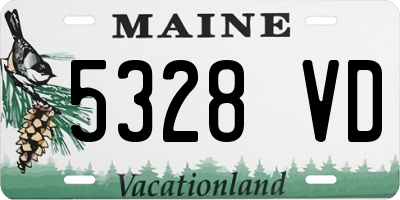 ME license plate 5328VD