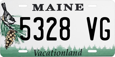 ME license plate 5328VG