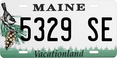ME license plate 5329SE