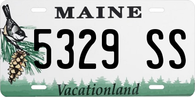 ME license plate 5329SS