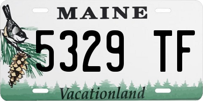 ME license plate 5329TF