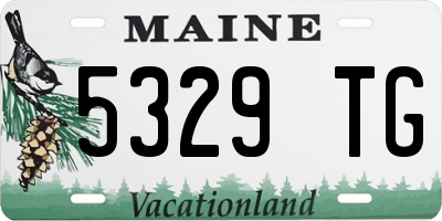 ME license plate 5329TG