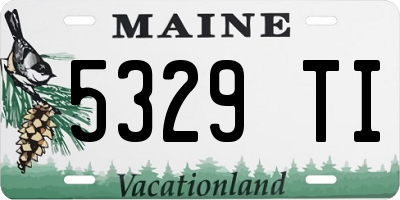 ME license plate 5329TI