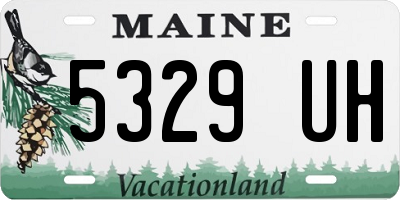 ME license plate 5329UH